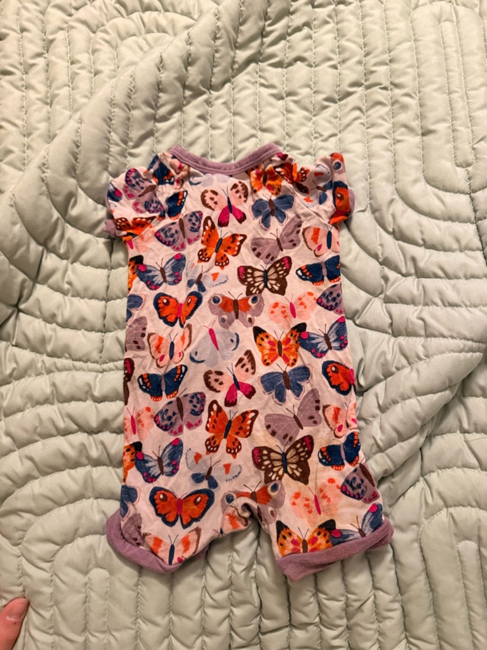 Little Sleepies Pink Butterfly Print Shortie Pajama Set